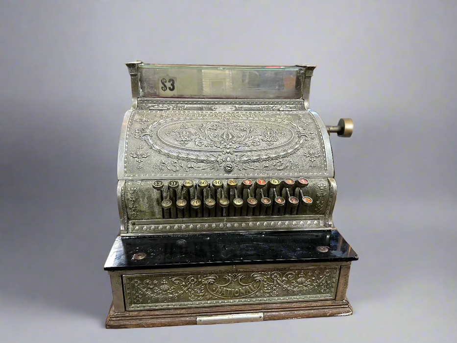 NATIONAL CASH REGISTER-NICKLE PLATED