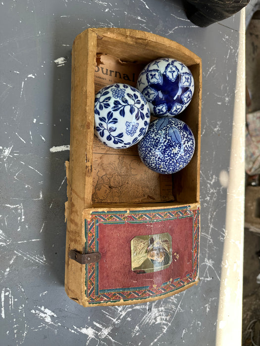 OLD WOODEN BOX FROM TRUNK