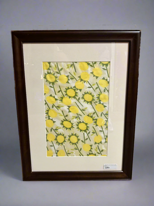 19TH CENTURY FRAMED FLORAL QUILT