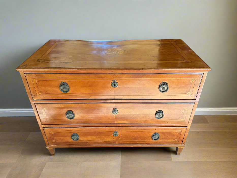 NEO CLASSICAL CHERRY CHEST WITH INLAY