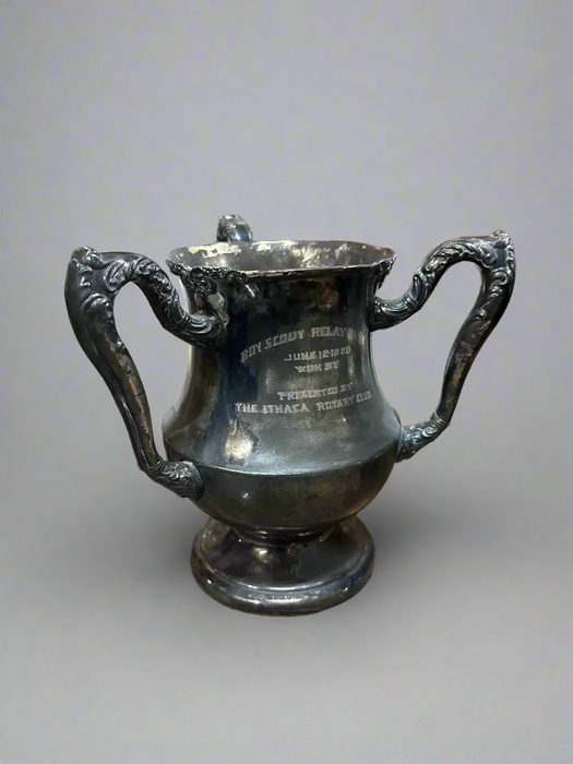 ANTIQUE THREE HANDLE TROPHY