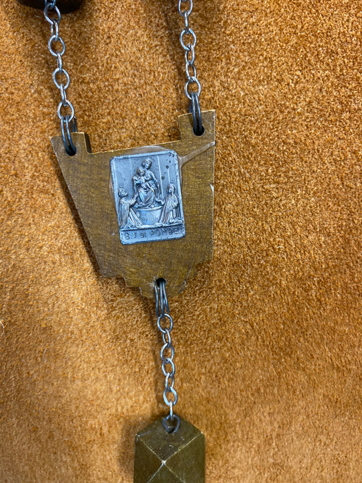 WOODEN GIANT ROSARY BEADS