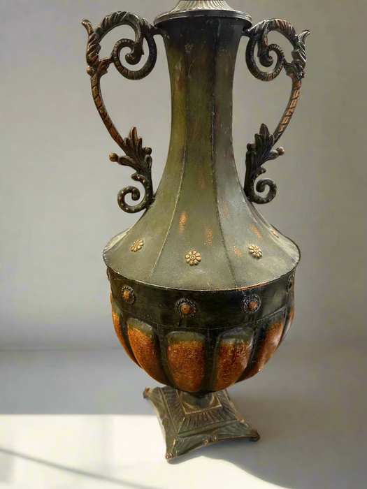 TALL METAL URN