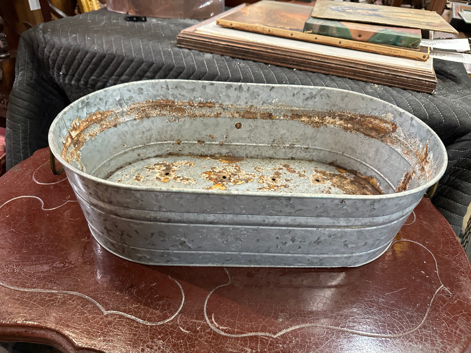 SMALL GALVANIZED TUB AS FOUND