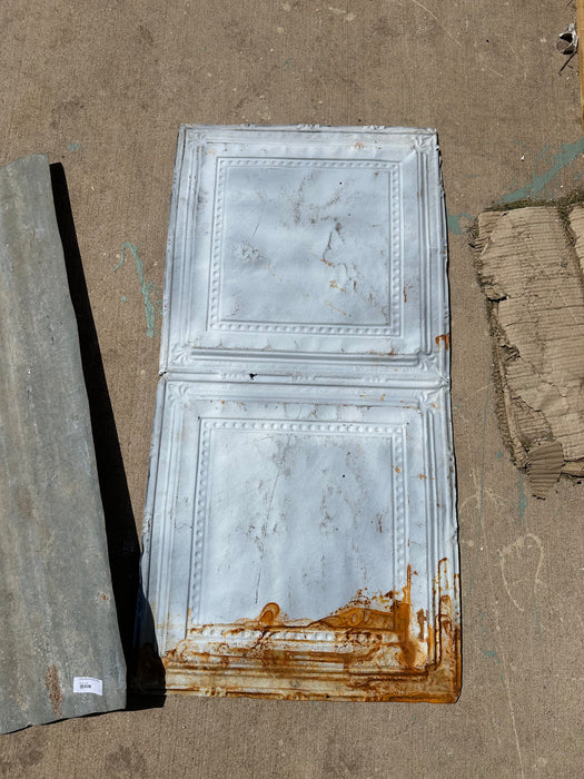 PAINTED WHITE METAL PANEL