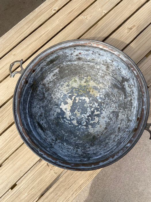 COPPER BOWL WITH HANDLES