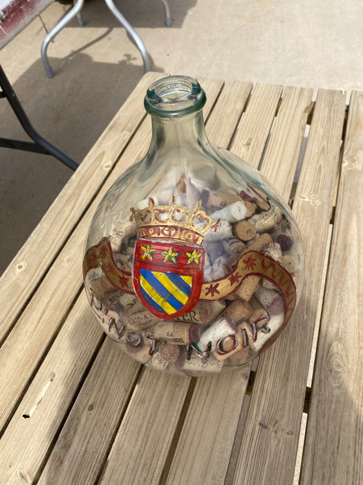 GLASS CARBOY WITH CORKS