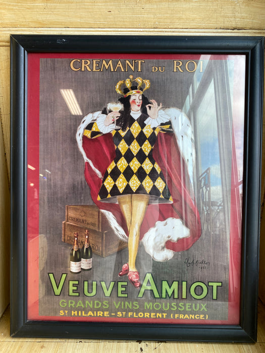 SMALL VEUVE AMIOT CHAMPAGNE POSTER