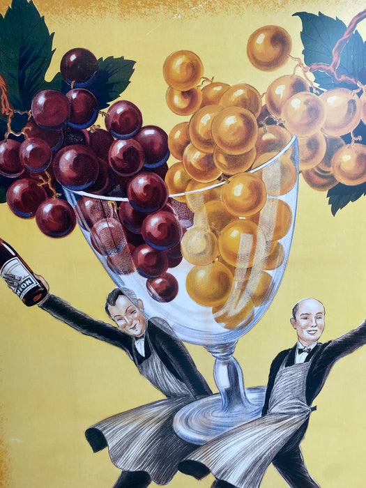LARGE UNION WINE POSTER-NO GLASS