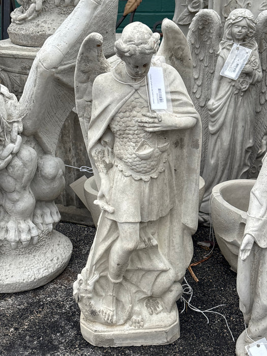 SMALL CONCRETE ARCHANGEL MICHAEL