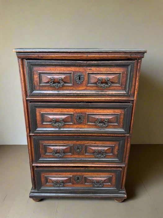4 DRAWER EARLY ENGLISH CHEST