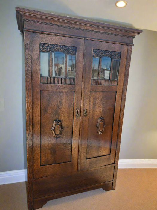 ARTS AND CRAFTS TWO DOOR ARMOIRE