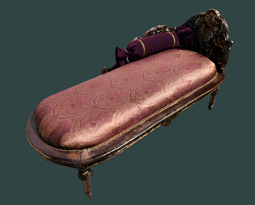 CHAISE LOUNGE WITH SHELL BACK