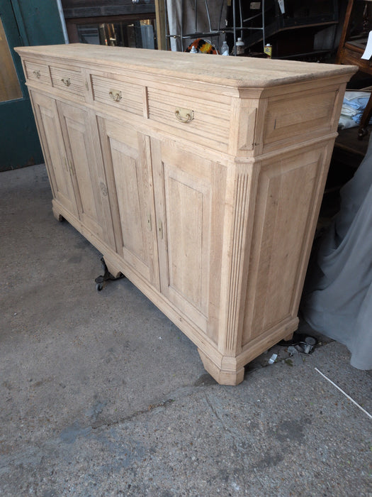 RAW OAK TALL SHALLOW SIDEBOARD