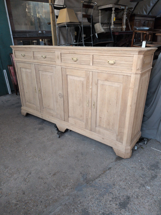 RAW OAK TALL SHALLOW SIDEBOARD