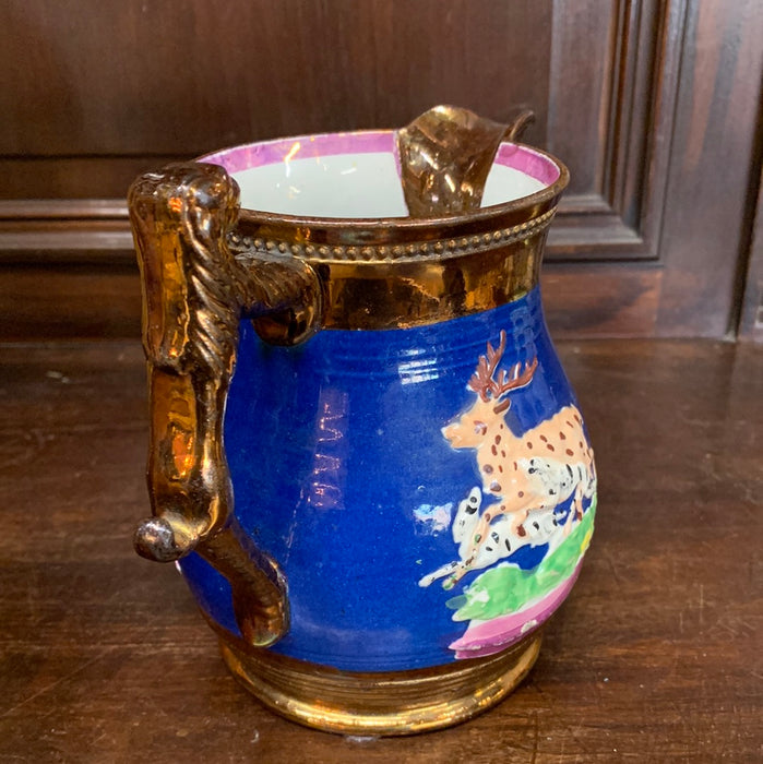 COPPER LUSTER LARGE PITCHER AS IS