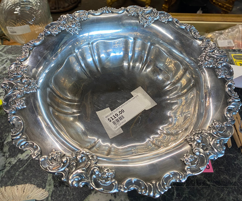 WALLACE SILVER PLATE PEDESTAL COMPOTE