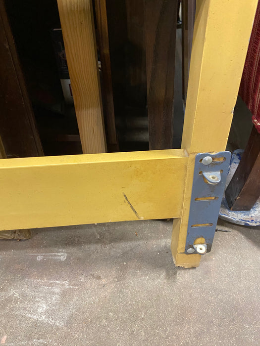 YELLOW KING SIZE HEADBOARD VINTAGE 70'S