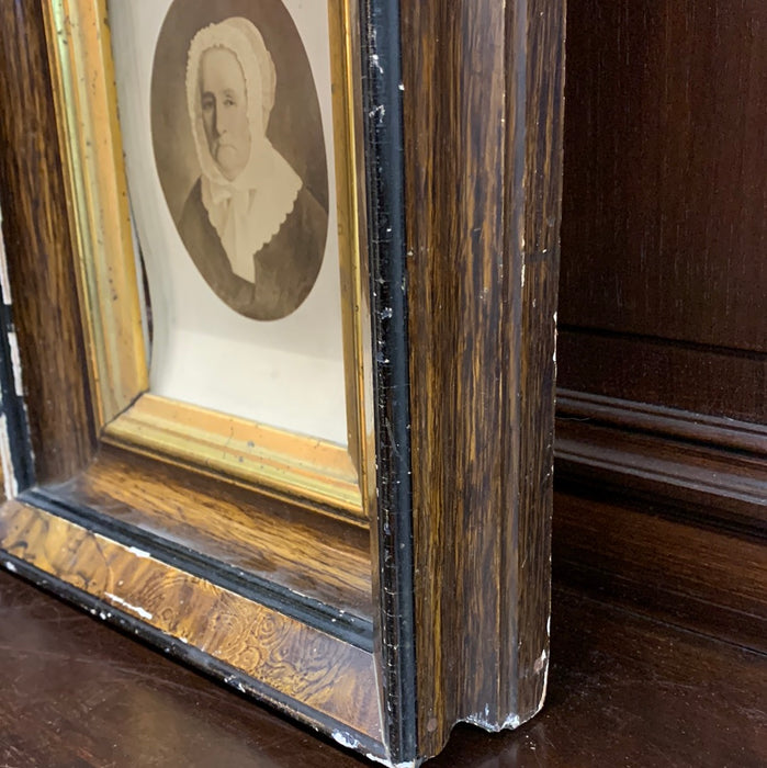 PORTRAIT OF MICHAEL DICKSON'S WIFE IN SMALL VICTORIAN WOOD FRAME