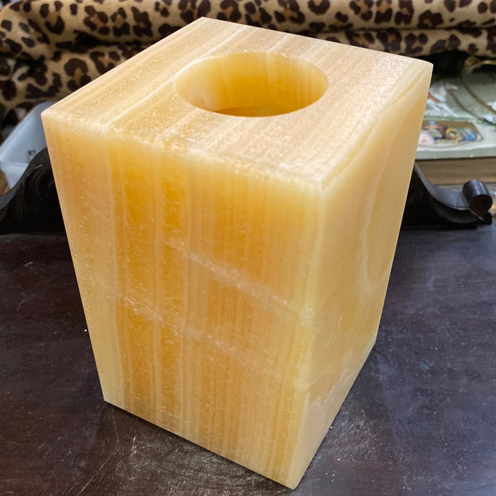 ALABASTER VOTIVE CANDLE COVER