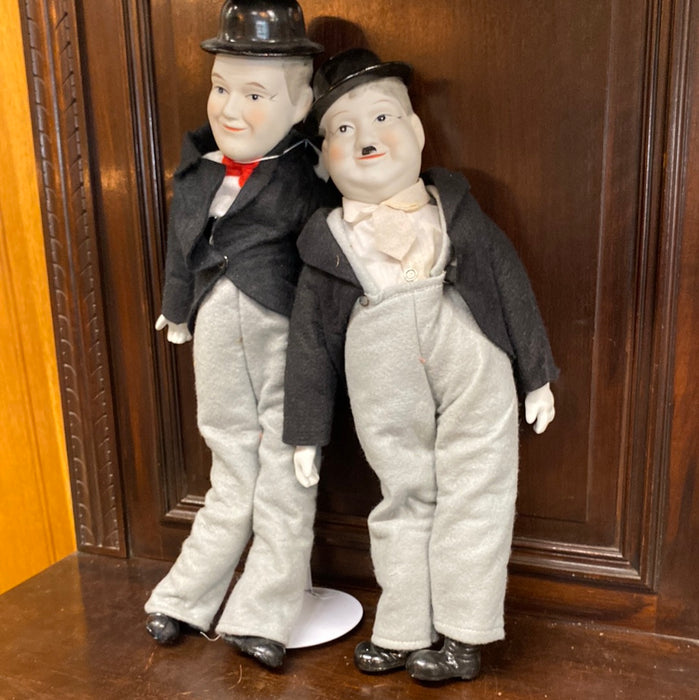 PAIR OF LAUREL AND HARDY DOLLS