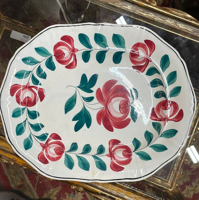 HAND PAINTED ENGLISH PLATTER