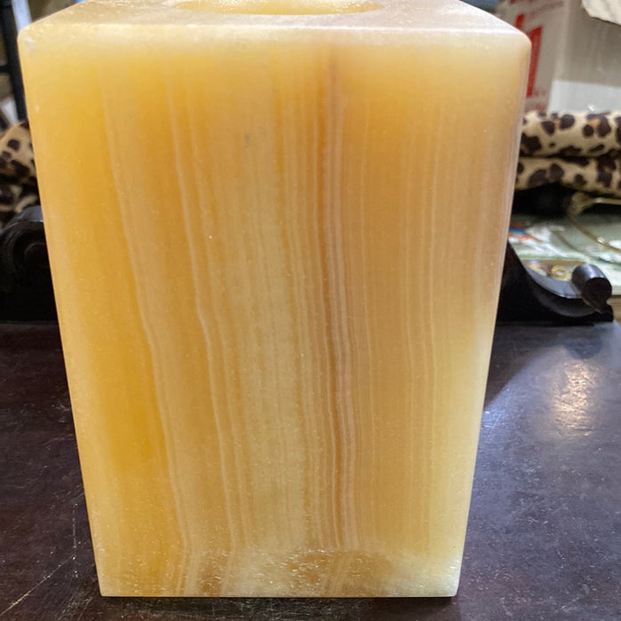 ALABASTER VOTIVE CANDLE COVER