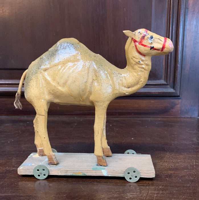 MARKED GERMAN PAPER MACHE CAMEL