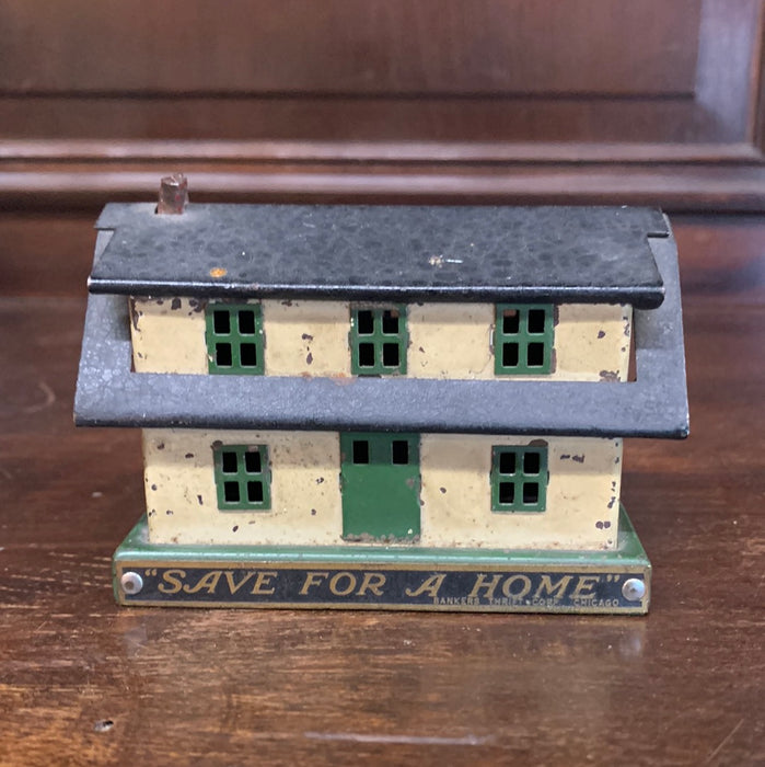 TINY PAINTED IRON HOUSE