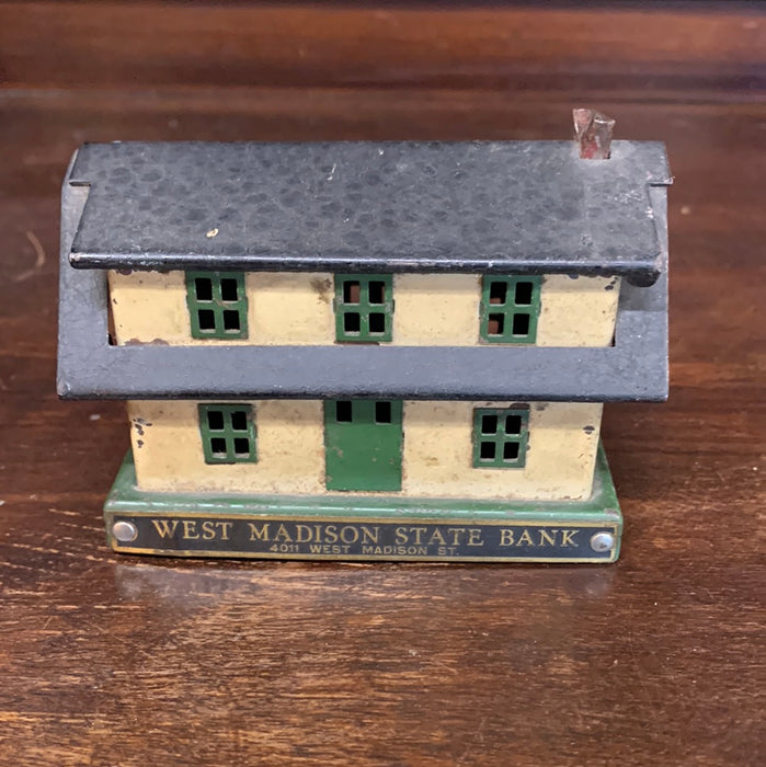 TINY PAINTED IRON HOUSE
