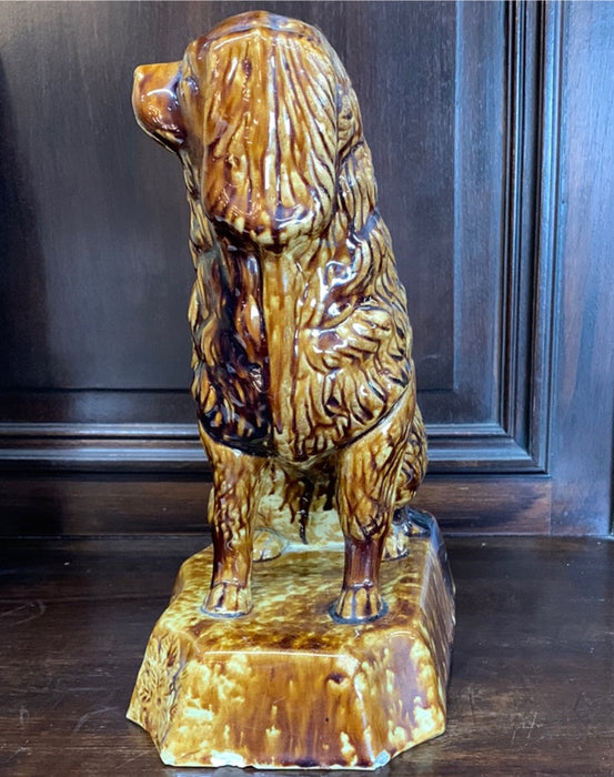 STAFFORDSHIRE  SPANIEL CERAMIC DOG-AS FOUND 