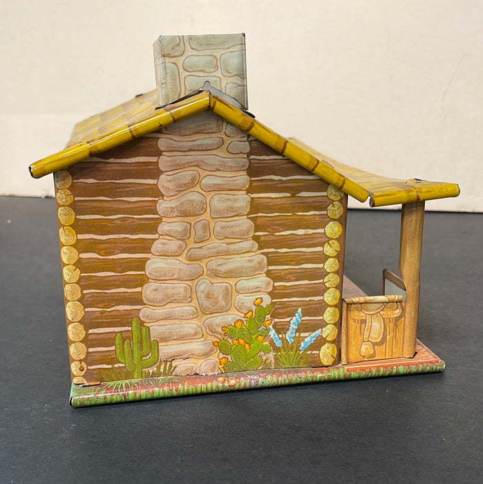 METAL TOY LOG CABIN