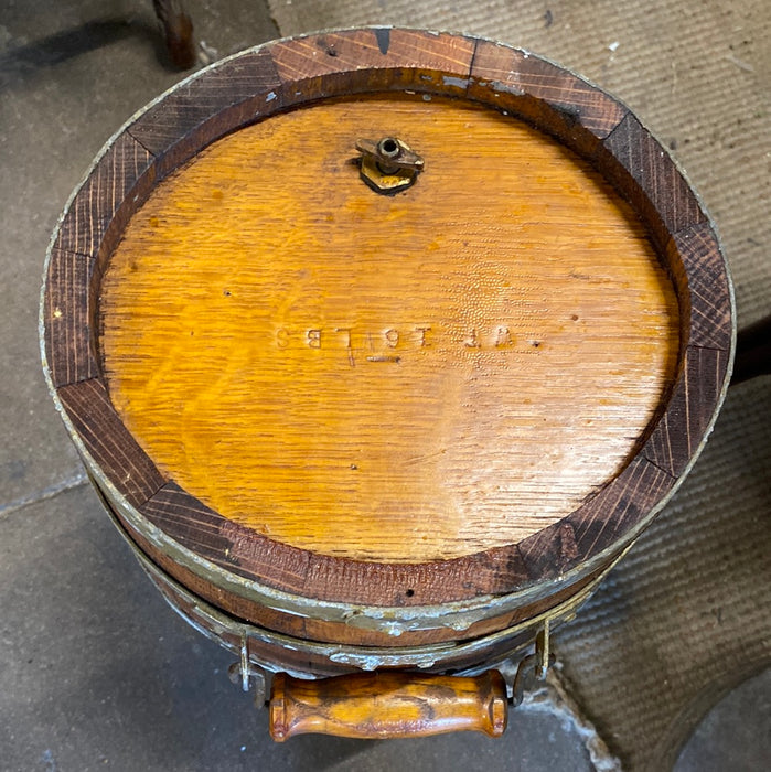 OAK WATER BARREL WITH TWO HANDLES