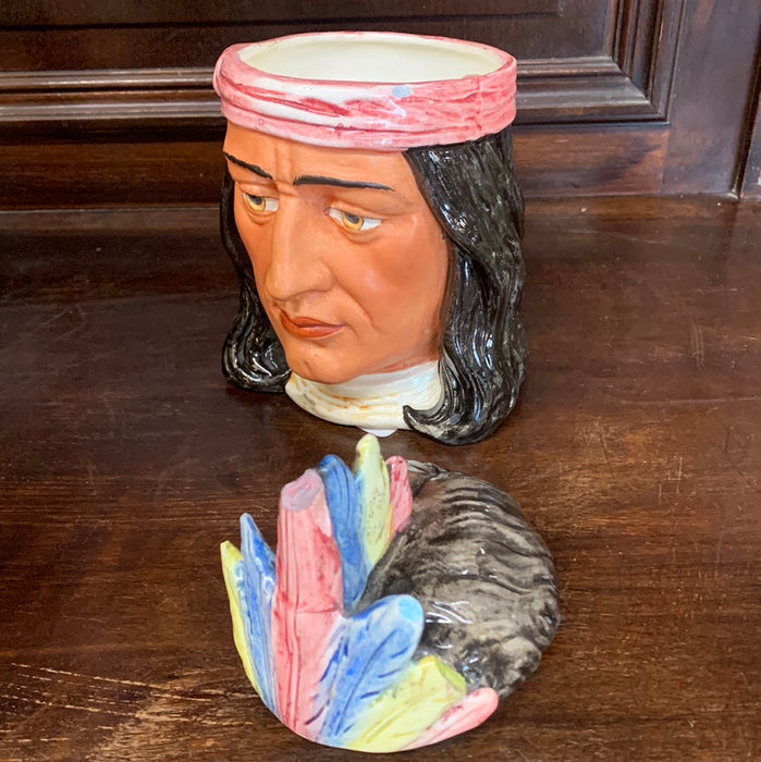 NATIVE INDIAN TOBACCO JAR-AS FOUND