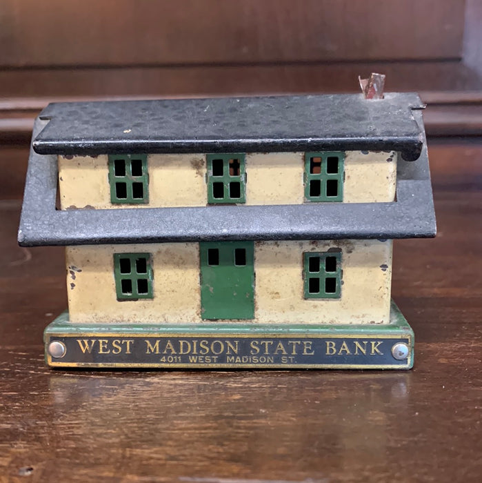 TINY PAINTED IRON HOUSE