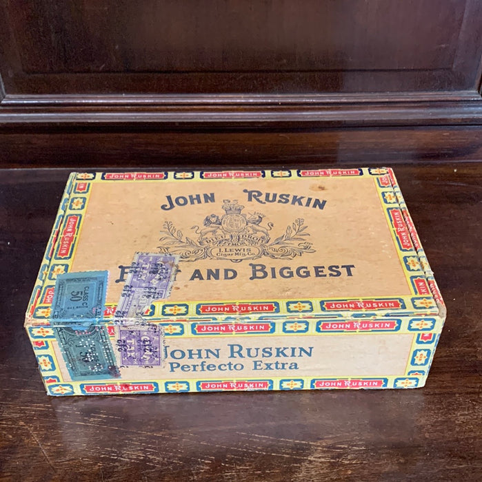 JOHN RUSKIN CIGAR BOX
