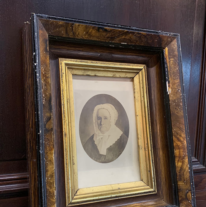 PORTRAIT OF MICHAEL DICKSON'S WIFE IN SMALL VICTORIAN WOOD FRAME