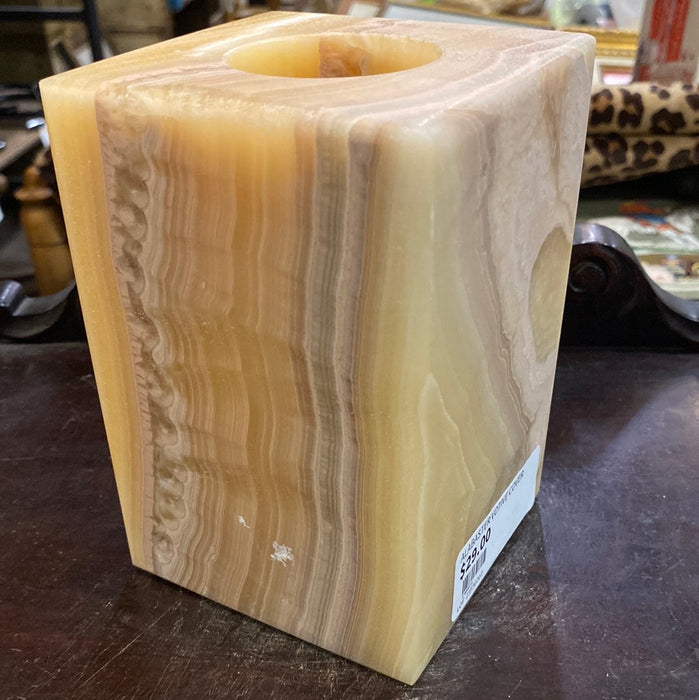 ALABASTER VOTIVE CANDLE COVER