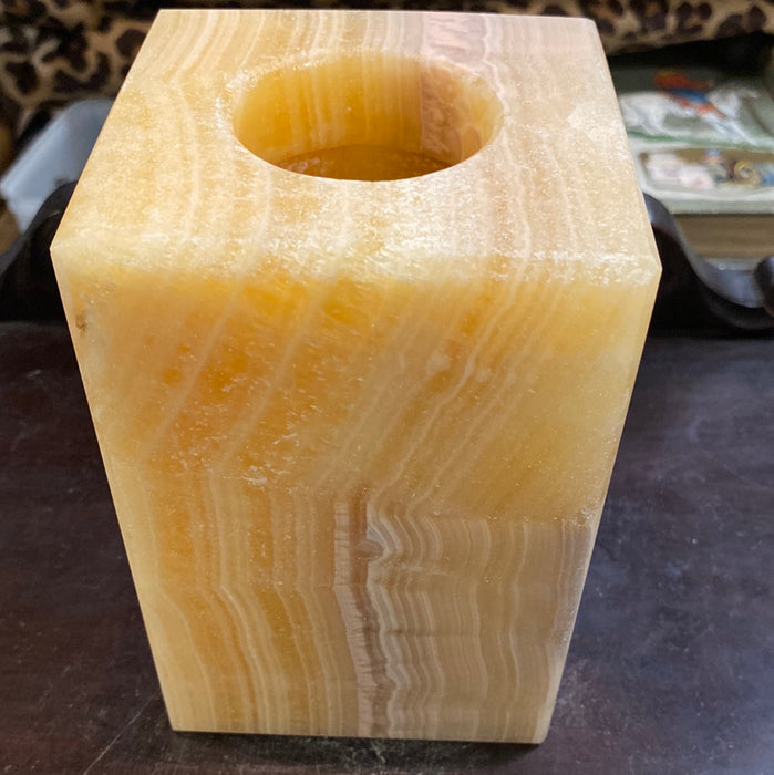 ALABASTER VOTIVE CANDLE COVER