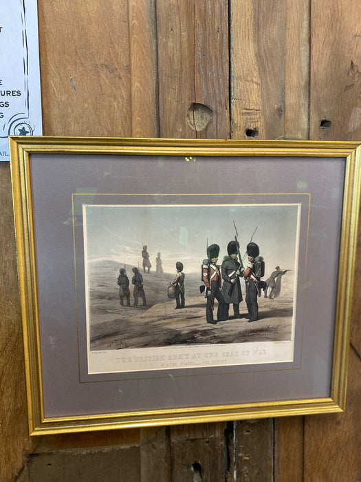 SMALL LITHO PRINT OF BRITISH SOLDIERS