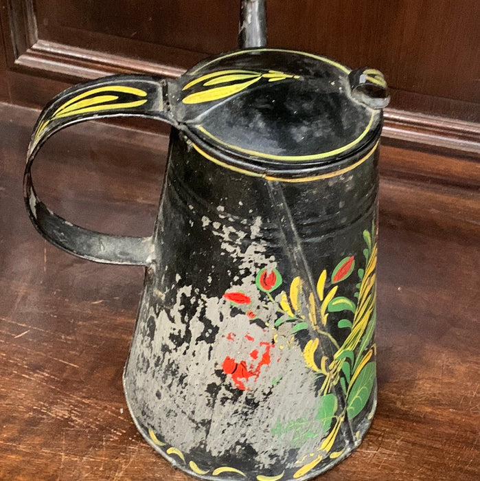 TOLE PAINTED PITCHER
