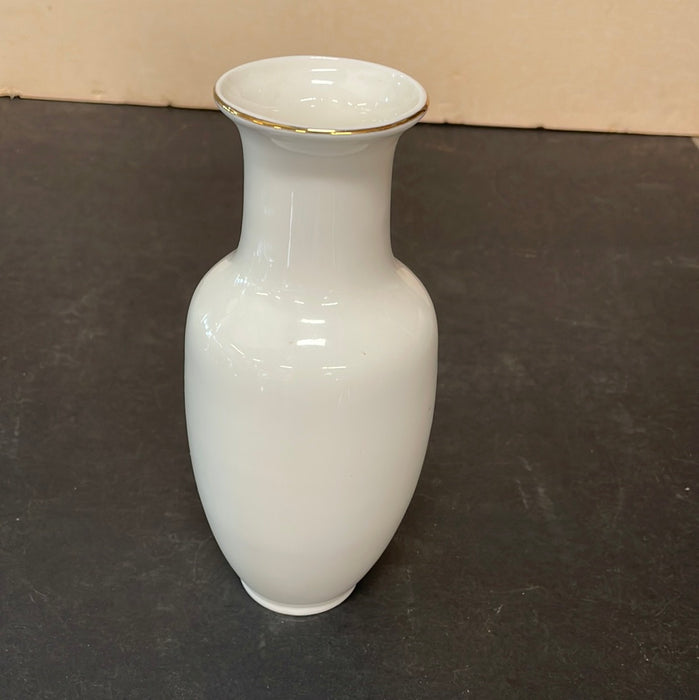 JAPANESE CERAMIC VASE WITH IRIS MOTIF