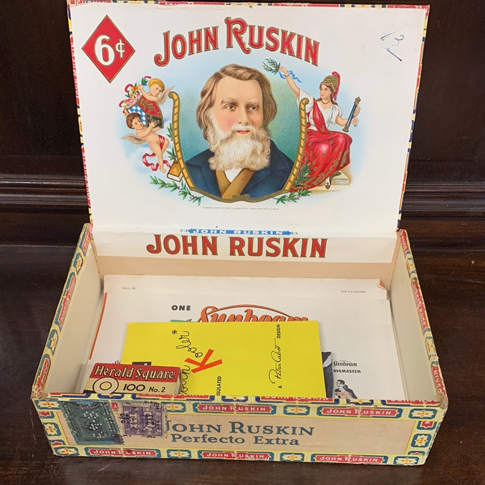 JOHN RUSKIN CIGAR BOX