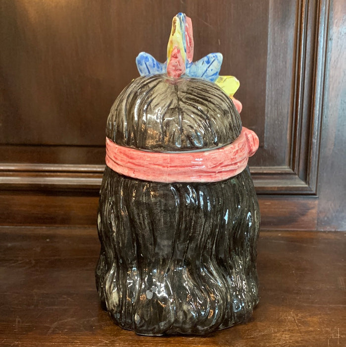 NATIVE INDIAN TOBACCO JAR-AS FOUND