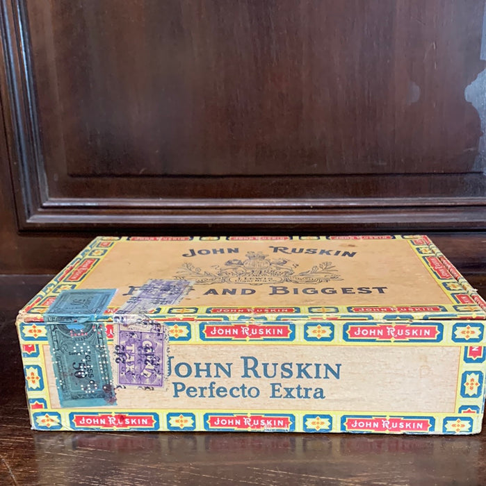 JOHN RUSKIN CIGAR BOX