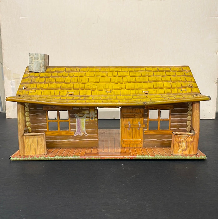 METAL TOY LOG CABIN