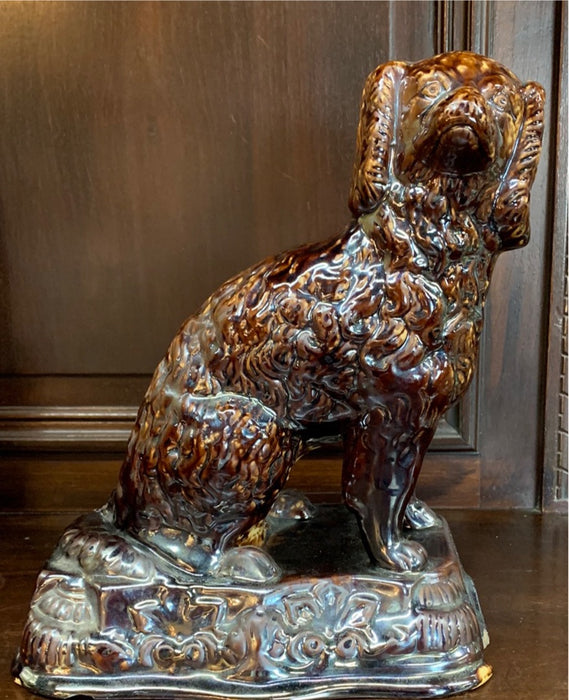 STAFFORDSHIRE SPANIEL DOG-AS FOUND