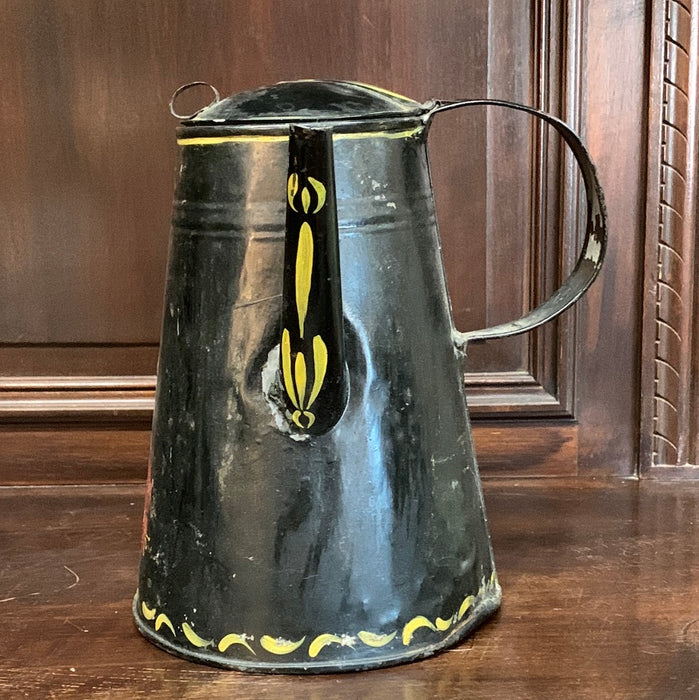 TOLE PAINTED PITCHER
