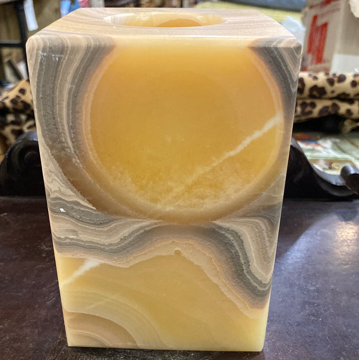ALABASTER VOTIVE CANDLE COVER