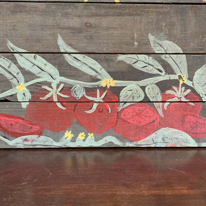WOODEN TOMATO SIGN